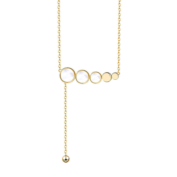 FX1172 925 Sterling Silver Round Bead Pendant Chain Necklace