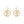 FE2474 925 Sterliang Silver Queen's Portrait Pearl Onyx Stud Earring