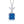 FX1222 925 Sterling Cubic Diamond Pendant Necklace