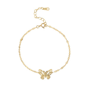 FS0336 925 Sterling Silver Butterfly Bracelet