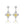 FE2986 925 Sterling Silver Rhombohedral Yellow Zircon Dangle Earring
