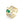 FJ0953 925 Sterling Silver Two-color Crystal Ring