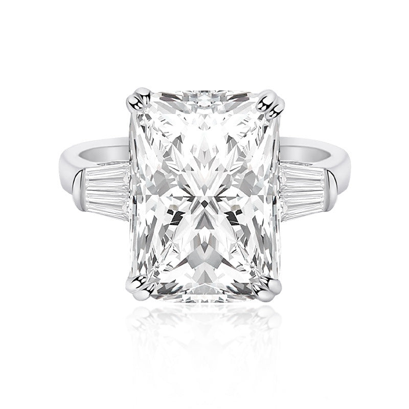 FJ1130 925 Sterling Silver Luxury CZ Crystal Ring