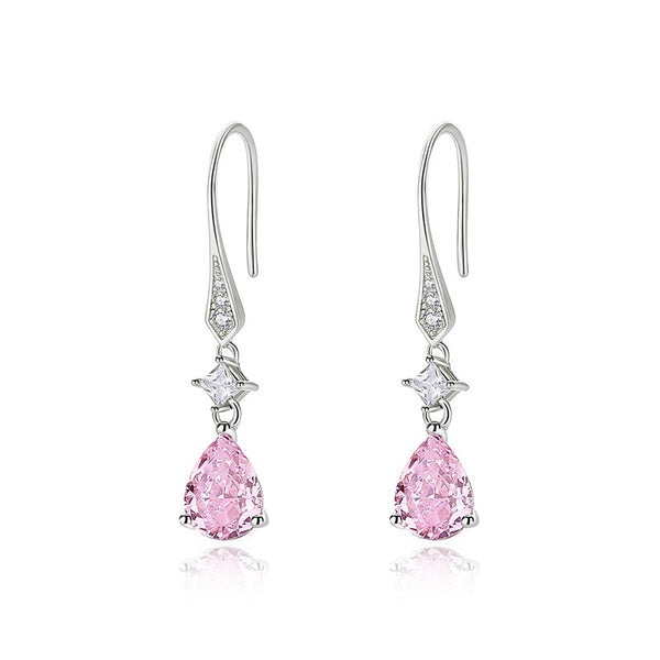FE2982 925 Sterling Silver Teardrop Dangle Earring