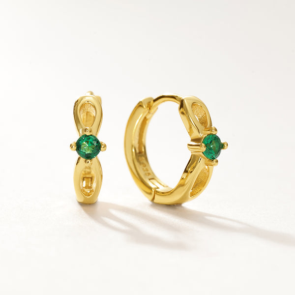 VFE0287 Birthstone Hoop Earrings