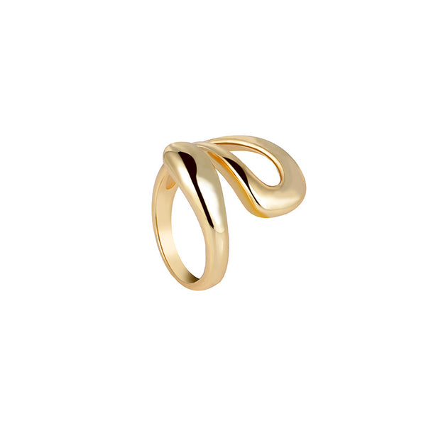 FJ0980 925 Sterling Silver Glossy Split Ring