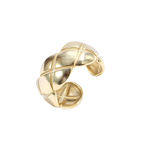 FJ0919 Rhombus Band Ring