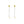 FE2652 925 Sterliang Silver Vintage Lion Long Rice Pearl Dangle Stud Earring