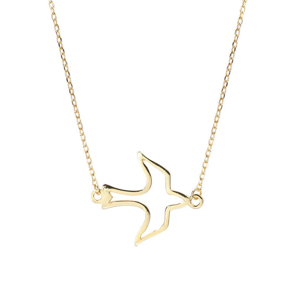 FX1174 925 Sterling Silver Swallow pendant Necklace