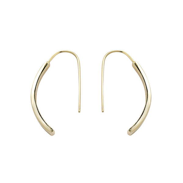 FE2700 925 Sterling Silver Simple Hoop Earrings