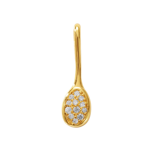 VFD0256 Dainty Spoon Necklace Charm Pendant