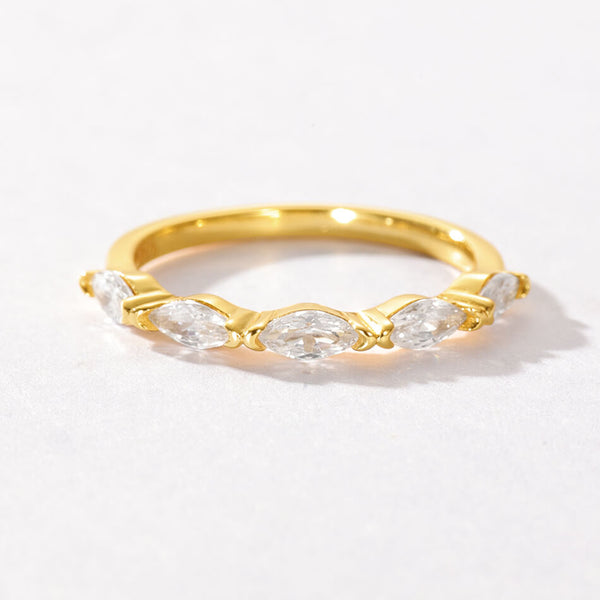 VFJ0180 Marquise Cubic Zirconia Opal Women Wedding Ring