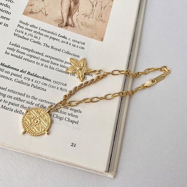 FS0382 925 Sterling Silver Starfish Bracelet