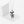 FX1143 925 Sterling Silver Checkerboard Bear Pendant Necklace