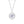 FX1086 925 Sterling Silver Zirconia Evil Eye Coin Pendant Necklace