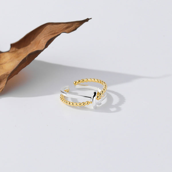 FJ0852 925 Sterling Silver Tie Ring