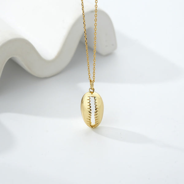 FX0978 925 Sterling Silver Luxury Shell Pendant Necklace