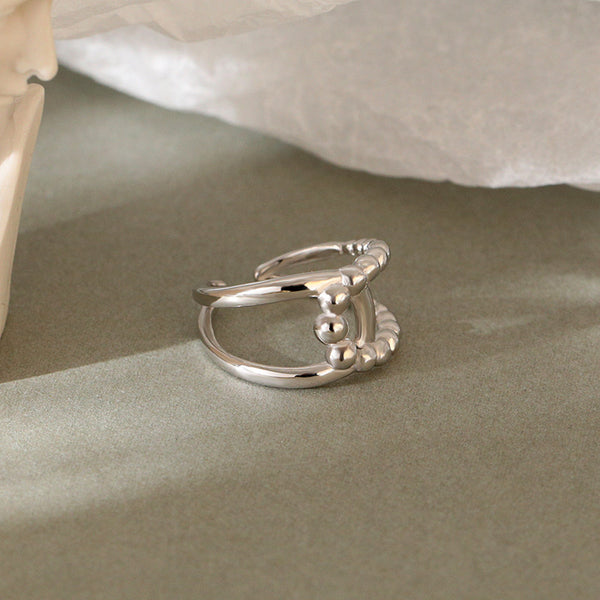 FJ0983 925 Sterling Silver Cutout Cross Ring