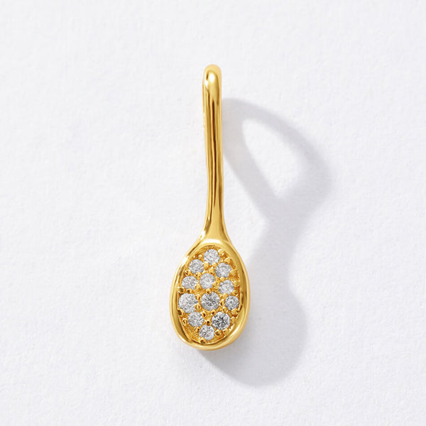 VFD0256 Dainty Spoon Necklace Charm Pendant