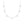 FX1065 925 Sterling Silver Tassel Zirconia Necklace