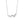 FX1059 925 Sterling Silver Bezel Zirconia Quintet Clavicle Necklace
