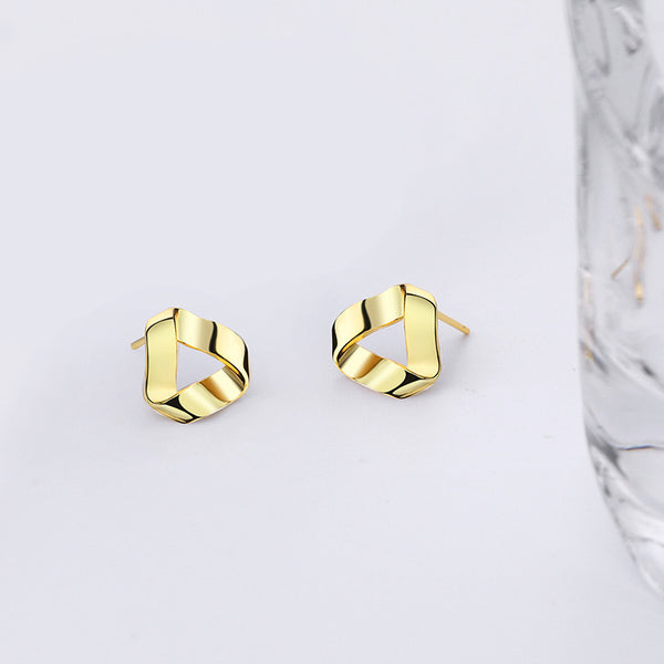 FE2625  Retro Triangle Stud Earring