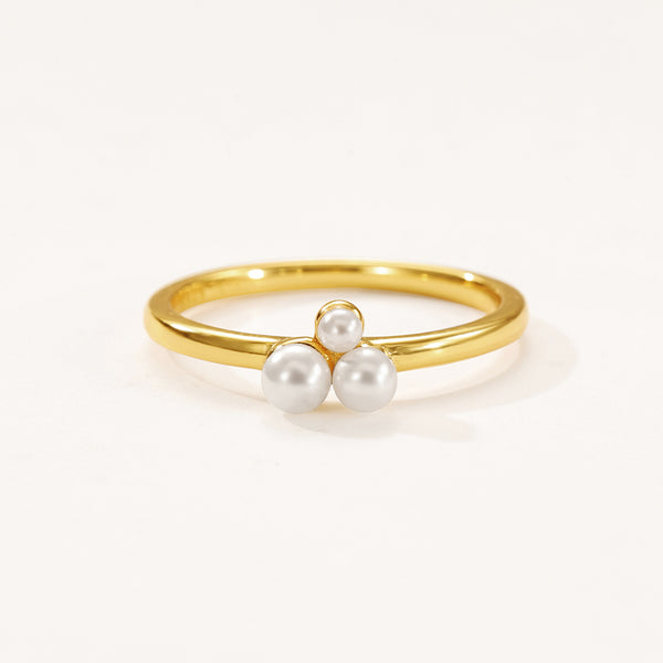 VFJ0136 Trio Shell Pearl Women Ring