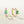FE2279 925 Sterling Silver Princess Cut Cubic Zirconia Hoop Earrings