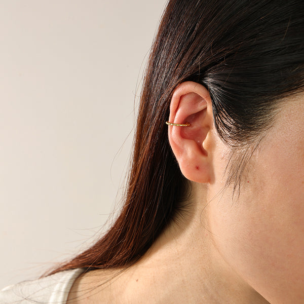 FE2324  925 Sterling Silver Twist Ear Cuff