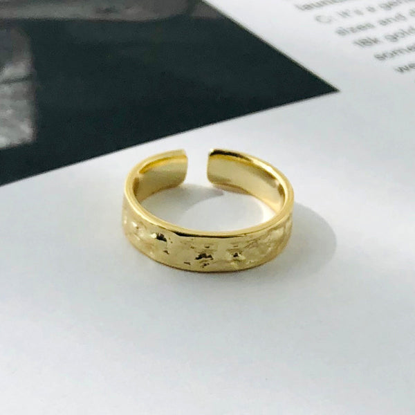 FJ0990 925 Sterling Silver Irregular Open Ring