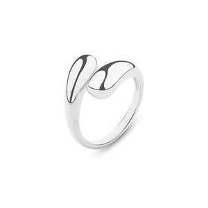 FJ1084 925 Sterling Silver Stacking Open Rings