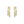 FE2690 925 Sterliang Silver Dainty Asymmetric Tassel Zirconia Dangle Stud Earring