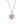FX1207 925 Sterling Silver Heart CZ Pendant Necklace