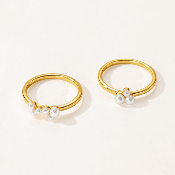 VFJ0136 Trio Shell Pearl Women Ring