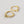 FE2160 925 Sterling Silver Pave Cubic Zirconia Rivet Punk Hoop Earrings