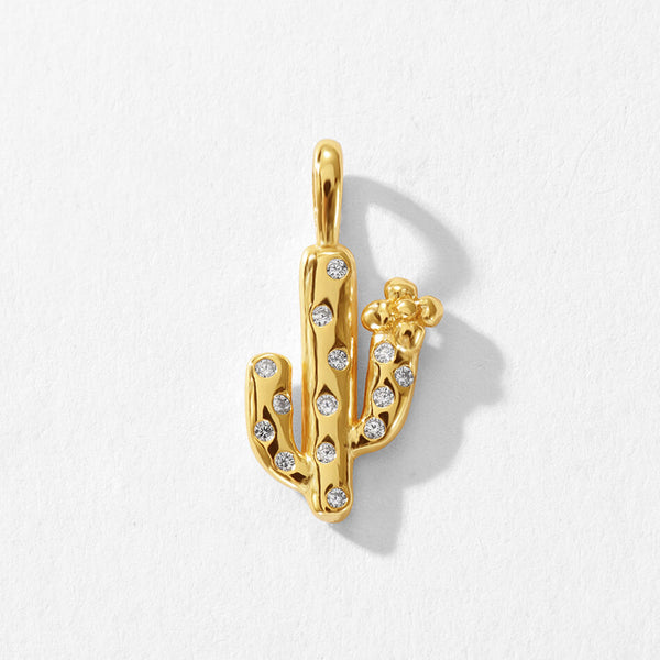 VFD0252 Cactus Necklace Charm Pendant