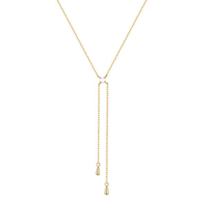 VFX0303 Lariat Zirconia Necklace