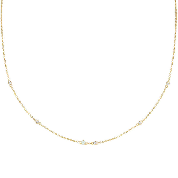 VFX0311 Dainty Cubic Zirconia Women Necklace