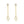 VFE0383 Marquise Opal Drop Chain Stud Earring