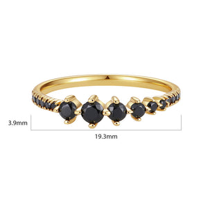 VFJ0301 Black Zirconia Dim Ring