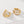 FE2053 925 Sterling Silver CZ Triple Wrap Claw Huggie Hoop Earrings
