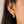 FE2138 925 Sterling Silver Rectangle Cubic Zirconia Band Hoop Earrings