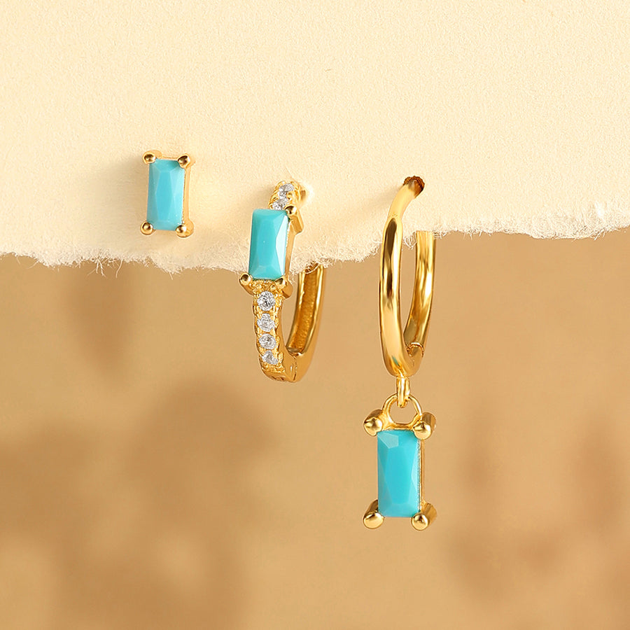 December Birthstone Turquoise Earrings