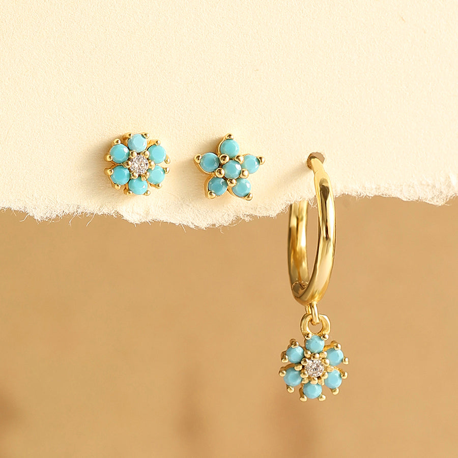 December Birthstone Turquoise Earrings