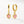 VFE0241 Birthstone Hoop Dangle Earrings