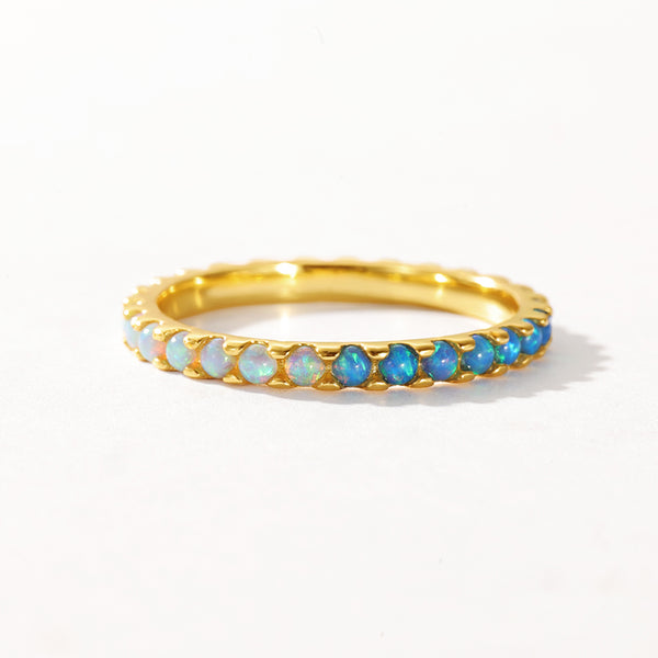 VFJ0233 Blue Gradient Opal Ring