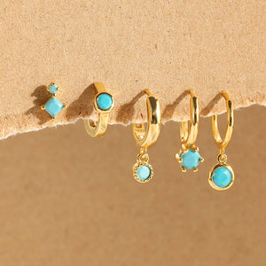 December Birthstone Turquoise Earrings