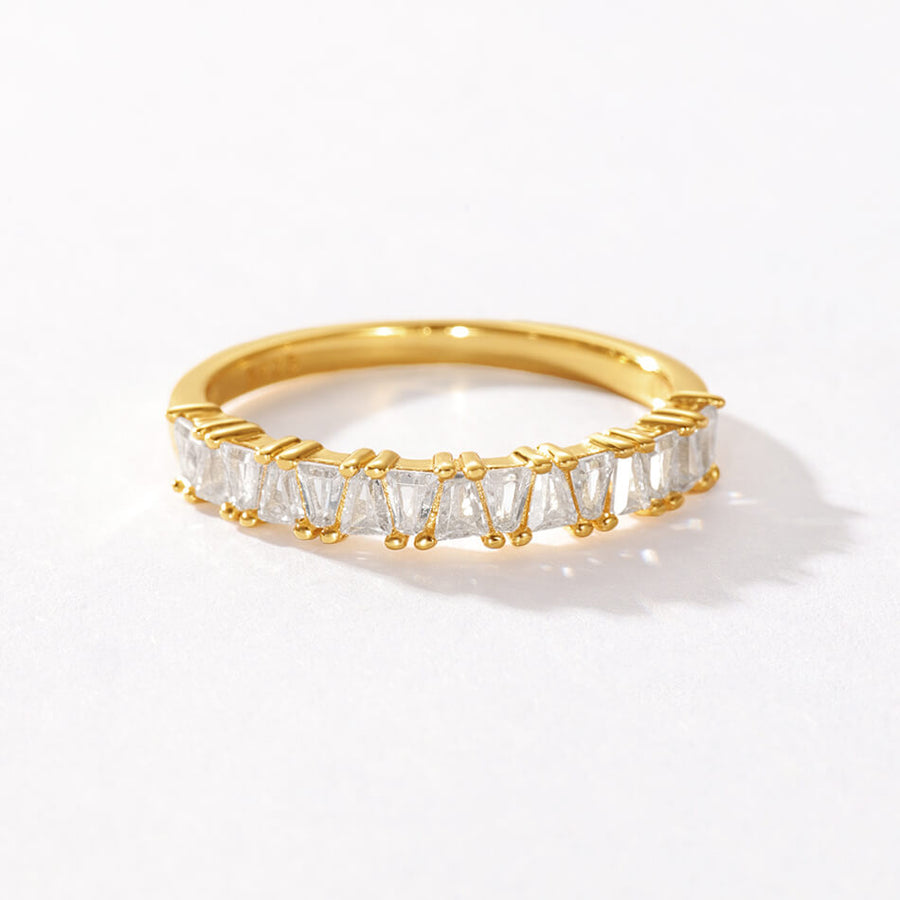 VFJ0208 Trapezoid Clored Zirconia Women Wedding Ring