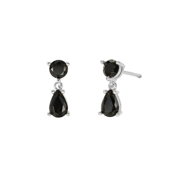 FE2774 925 Sterling Silver Cubic Zirconia Waterdrop Stud Earring