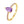 VFJ0602 Amethyst Waterdrop Purple CZ Wedding Ring